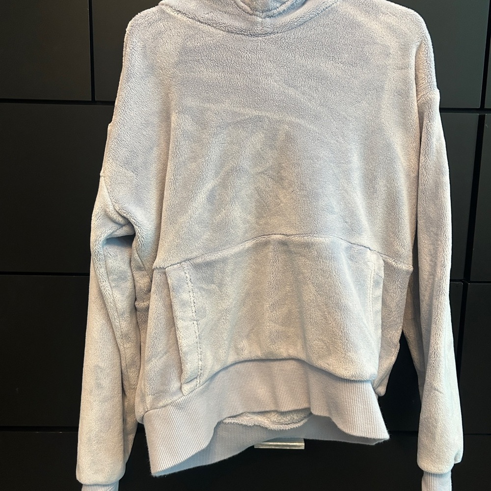 Athleta Girl Light Blue Velour Sweat shirt Size 7